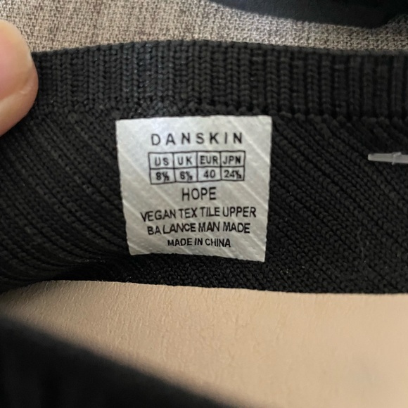 Danskin HOPE Black Slip on vegan mesh textile upper ballet flats size 8.5 - Picture 6 of 10